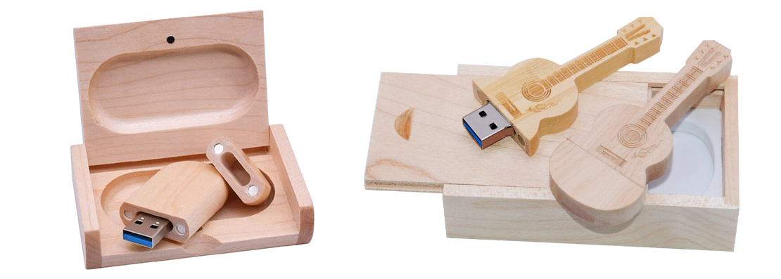 drewniany pendrive z grawerem
