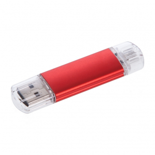 Pendrive z nadrukiem, OTG, czerwony