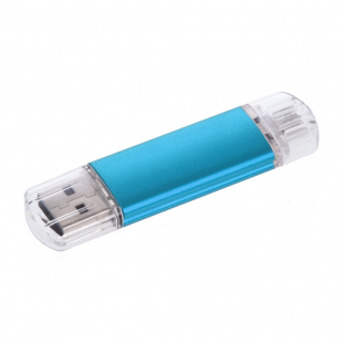 Błękitny pendrive OTG