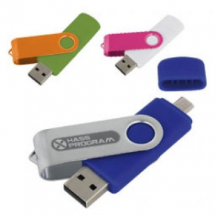 Pendrive z metalu i plastiku OTG