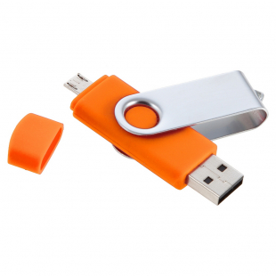 Pendrive OTG, pomarańczowy